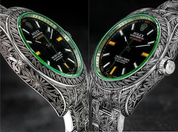 Il primo Rolex replica personalizzato al mondo con tema Cannabis